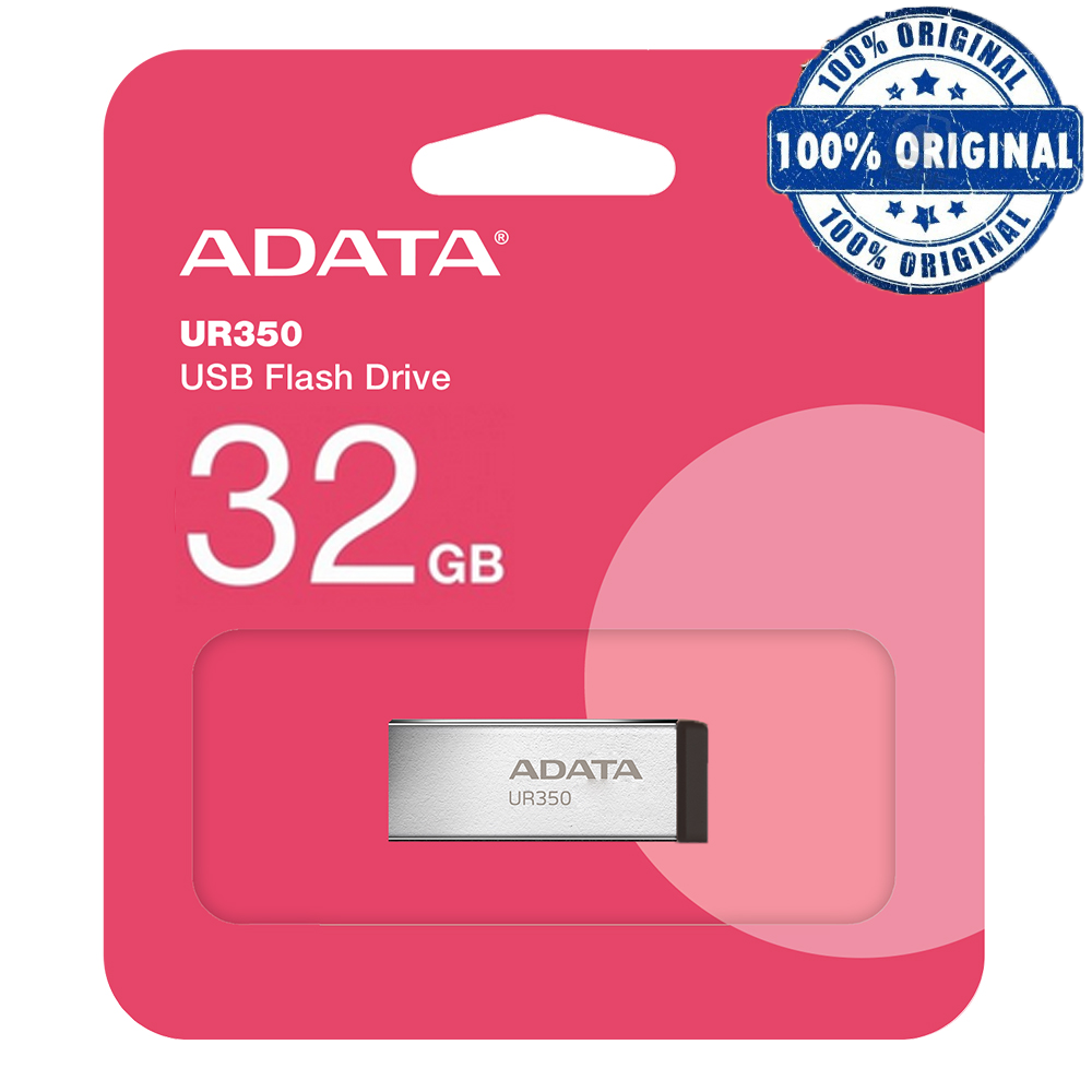 فلش UR350  نقره ای مشکی A-DATA USB 3.2