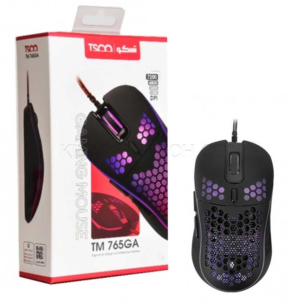 ماوس سیم دار گیمینگ تسکو مدل TSCO TM765GA