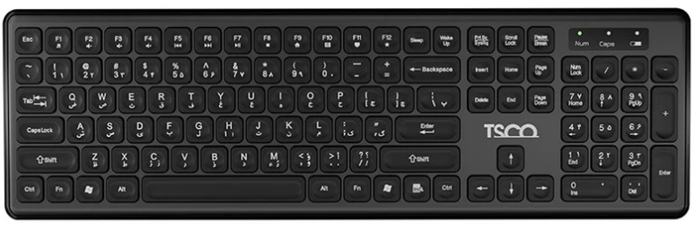 کیبورد بی سیم تسکو مدل TSCO TK7005W مشکی
