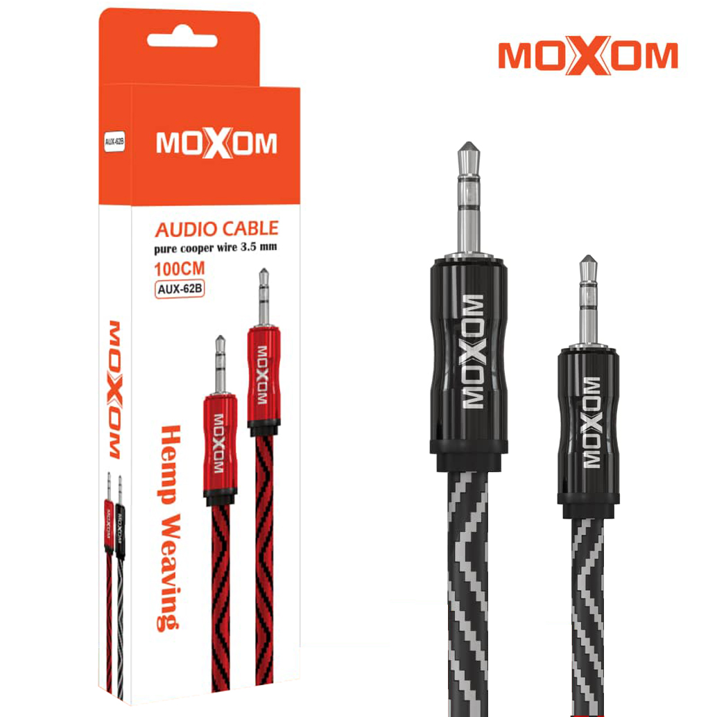 کابل صدا کنفی موکسوم مدل MOXOM AUX-62B