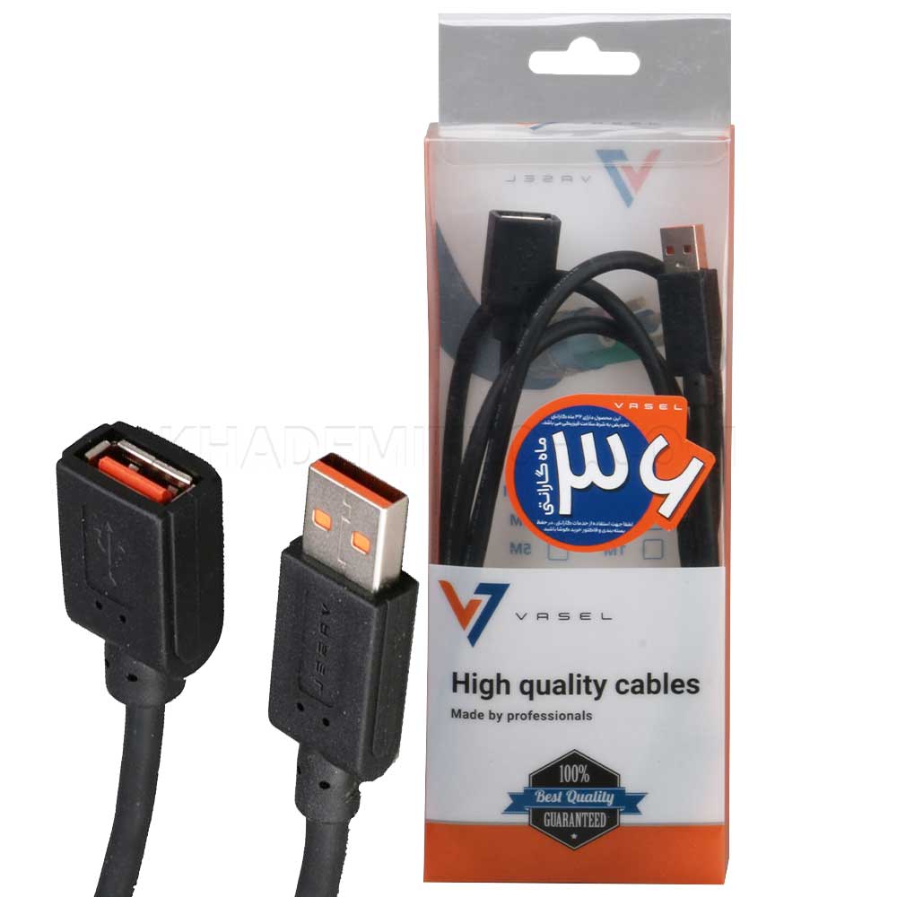 کابل افزایش واصل مدل VASEL 3M USB